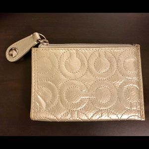 Silver Coach coin purse
